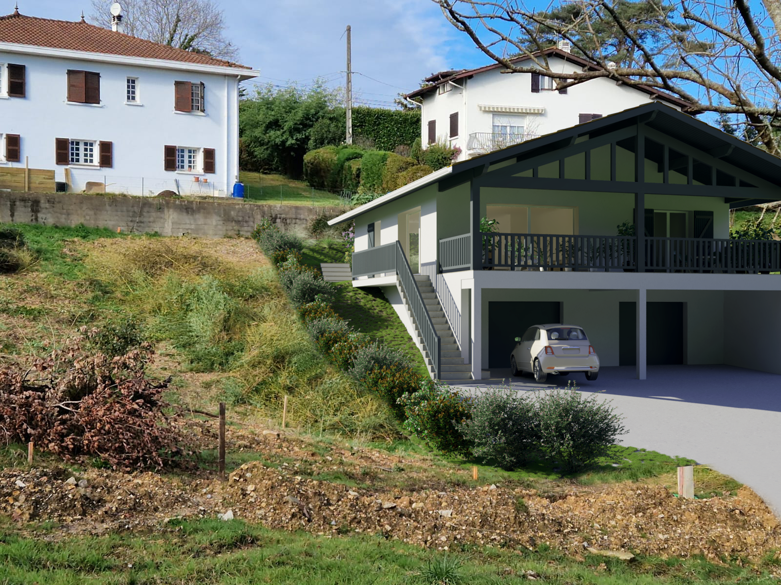 maison neuve à Bassussarry